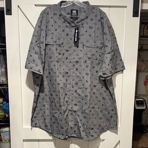 Ecko Unlimited Gray Casual Button Down Shirt
